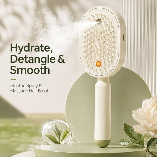Electric Spray Air Cushion Massage Comb - Imported ⭐⭐⭐⭐⭐ (4.9/5) Ratings