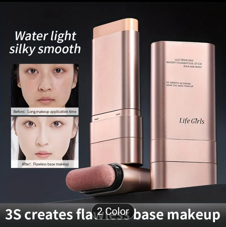 2 in 1 Foundation Stick & Concealer – Full Coverage, Long Lasting Makeup Stick for Flawless Skin